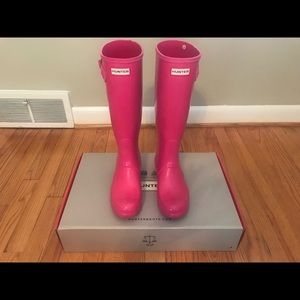 Hunter Original Tall Gloss Rainboots US Size 7